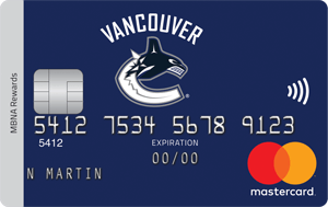 Vancouver Canucks  MBNA Rewards Mastercard